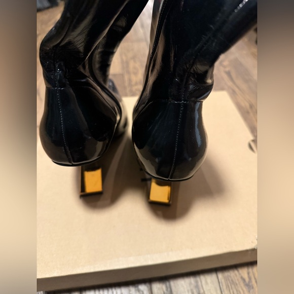 Jeffrey Campbell Combass Bootie with Gold Heel - Picture 3 of 5